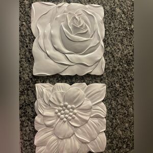 White Flower Wall Panels 3D